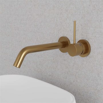 Scandtap Steel Harmonized 1 håndvaskarmatur for indbygning - sand (messing look)